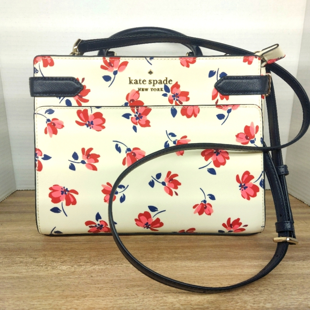 Kate Spade Staci Tea Garden Floral Medium Satchel Bag